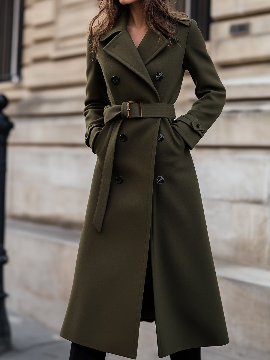 Image of Willow | Women's Belted Double-Breasted Coat