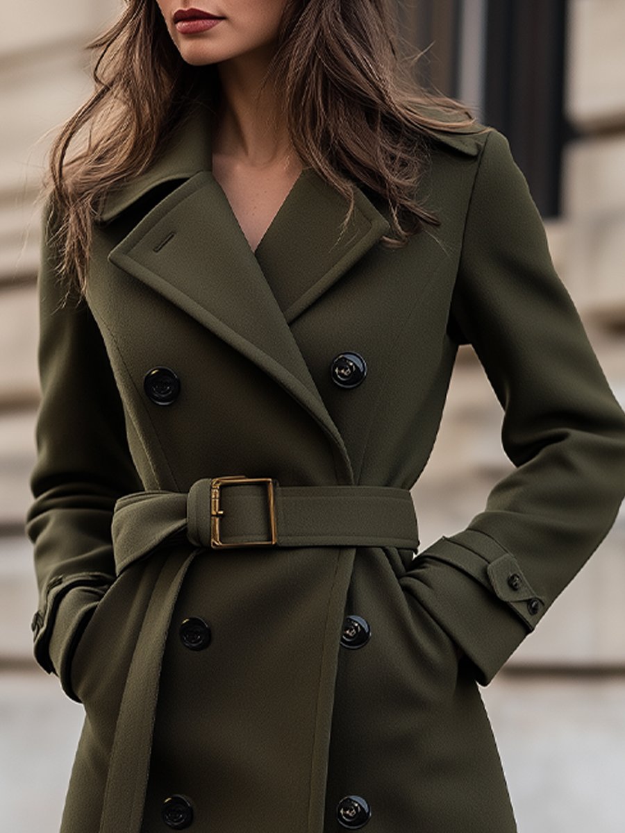 Image of Willow | Women's Belted Double-Breasted Coat