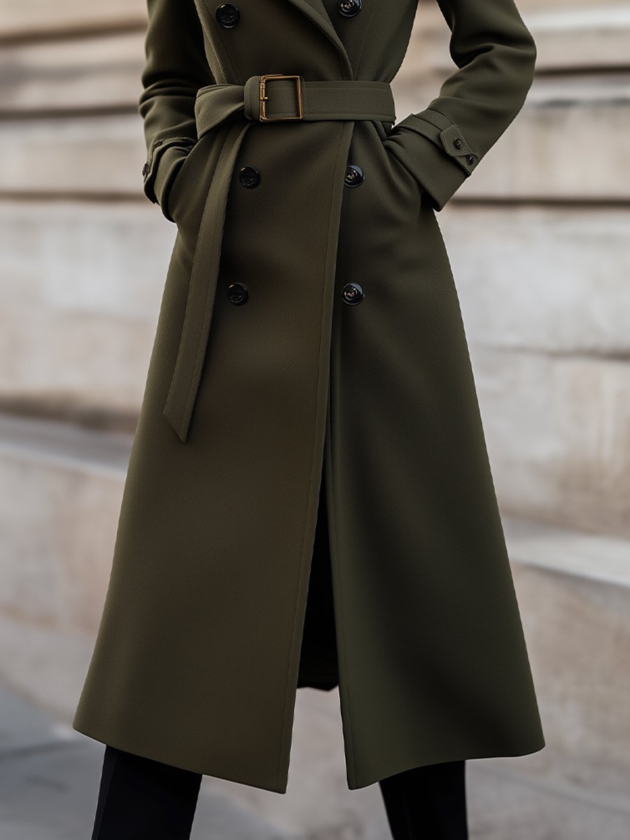 Image of Willow | Women's Belted Double-Breasted Coat